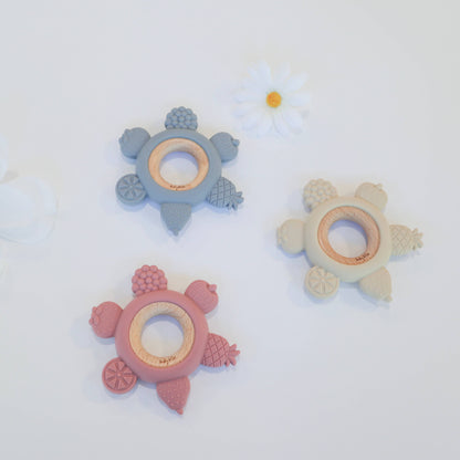 Fruit Teether Ring - Cream