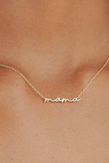 18K STAINLESS STEEL TARNISH FREE MAMA NECKLACE |