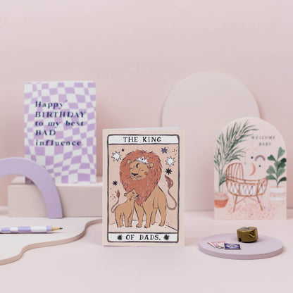 King of Dads Card | Male Birthday Card | Father's Day Cards