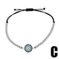 Multi-style Zircon-inlaid Evil Eye Bracelet