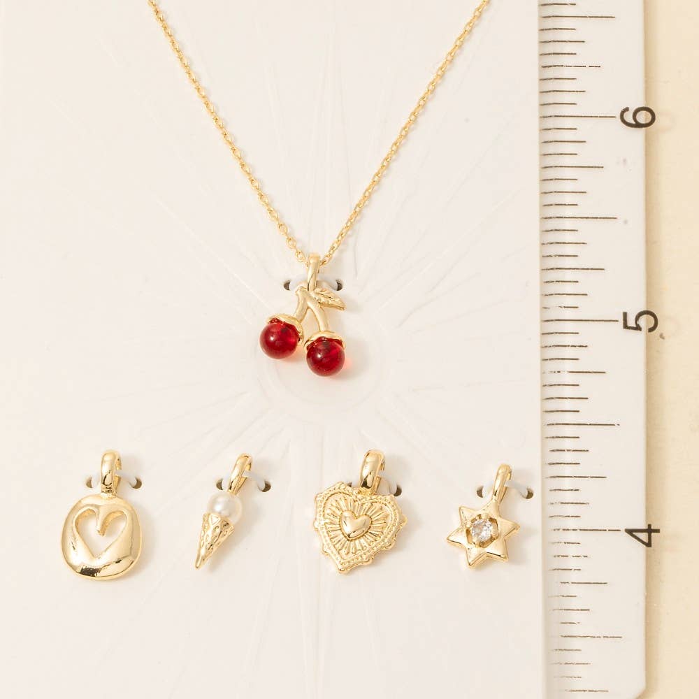Cherry Swappable Pendant Necklace