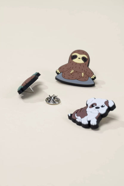 Set of 12 Animal Charms Pin