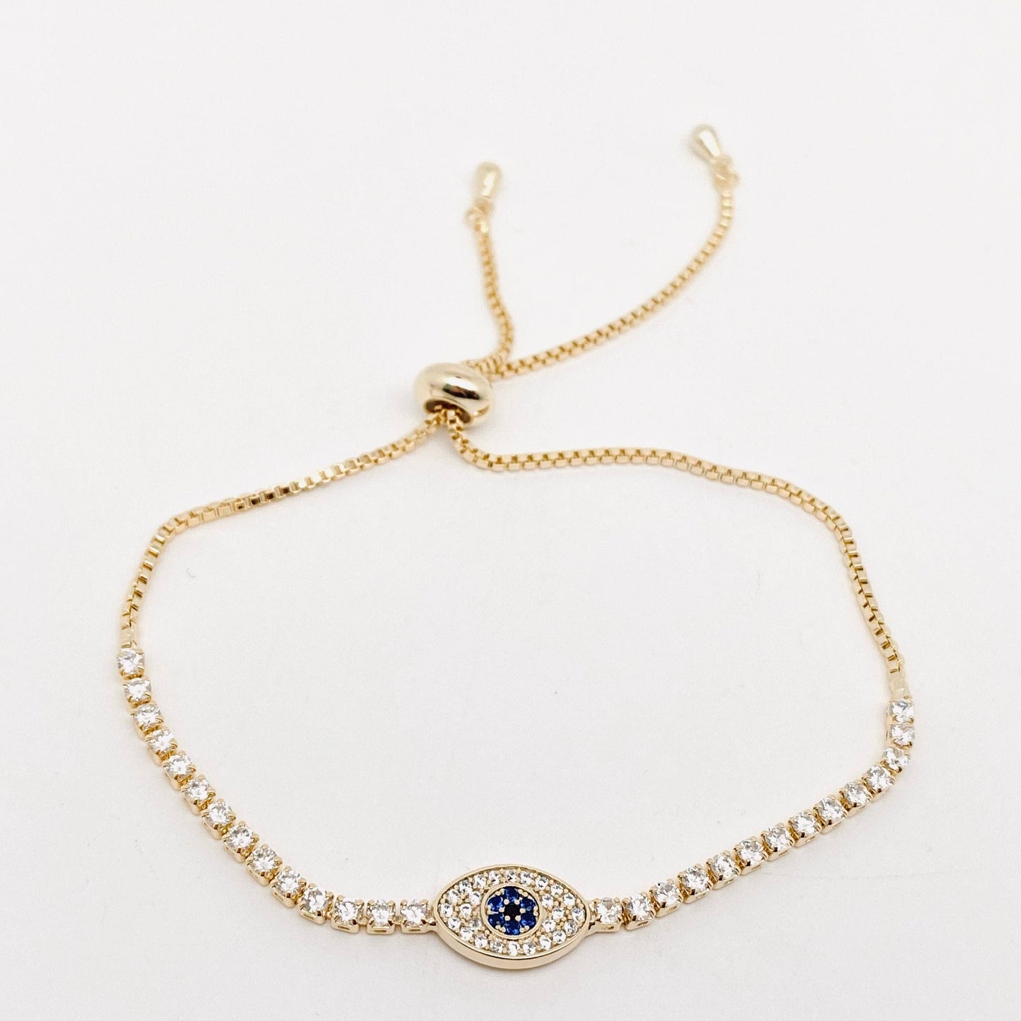 Multi-style Zircon-inlaid Evil Eye Bracelet
