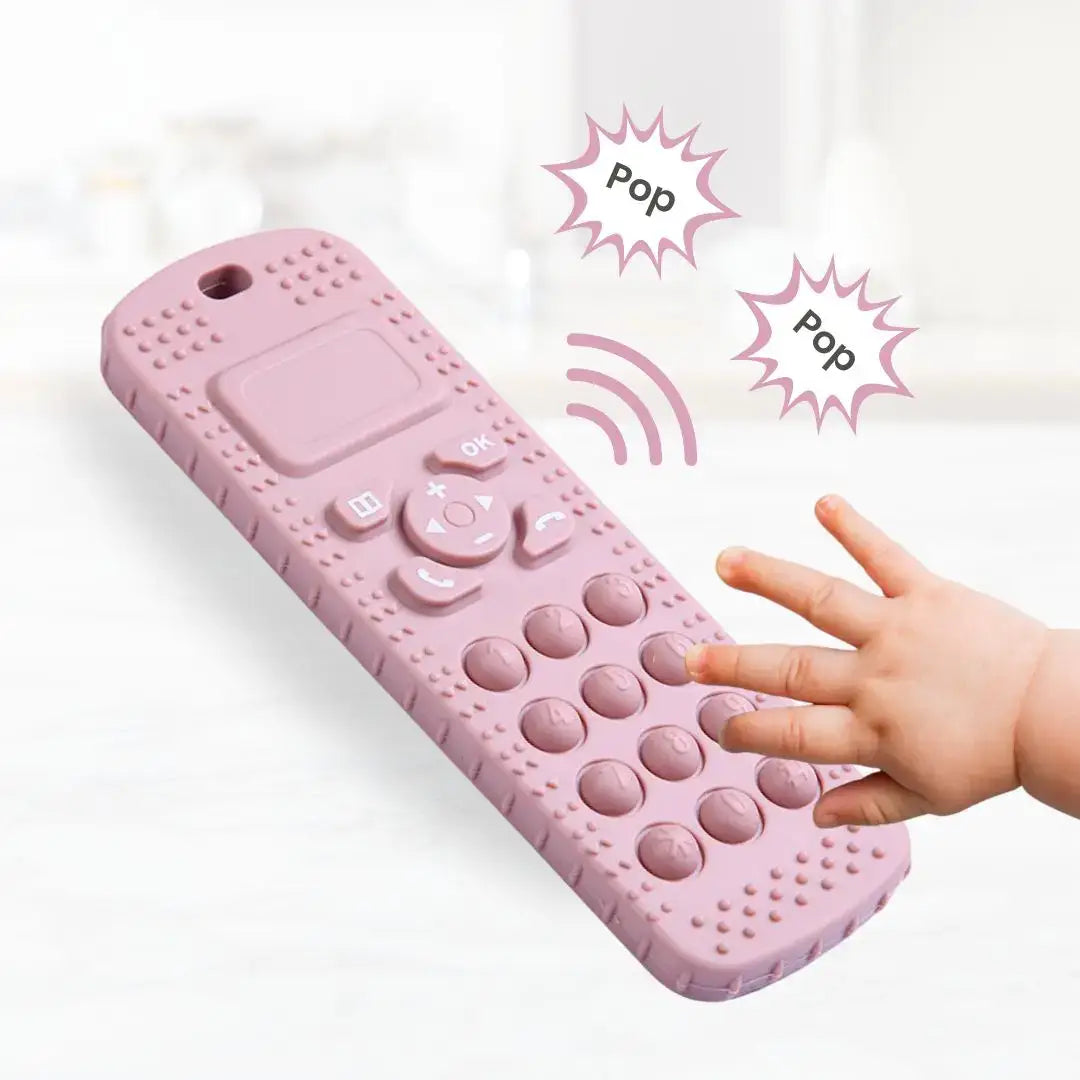 Sensory Popper Teether Phone - Sage