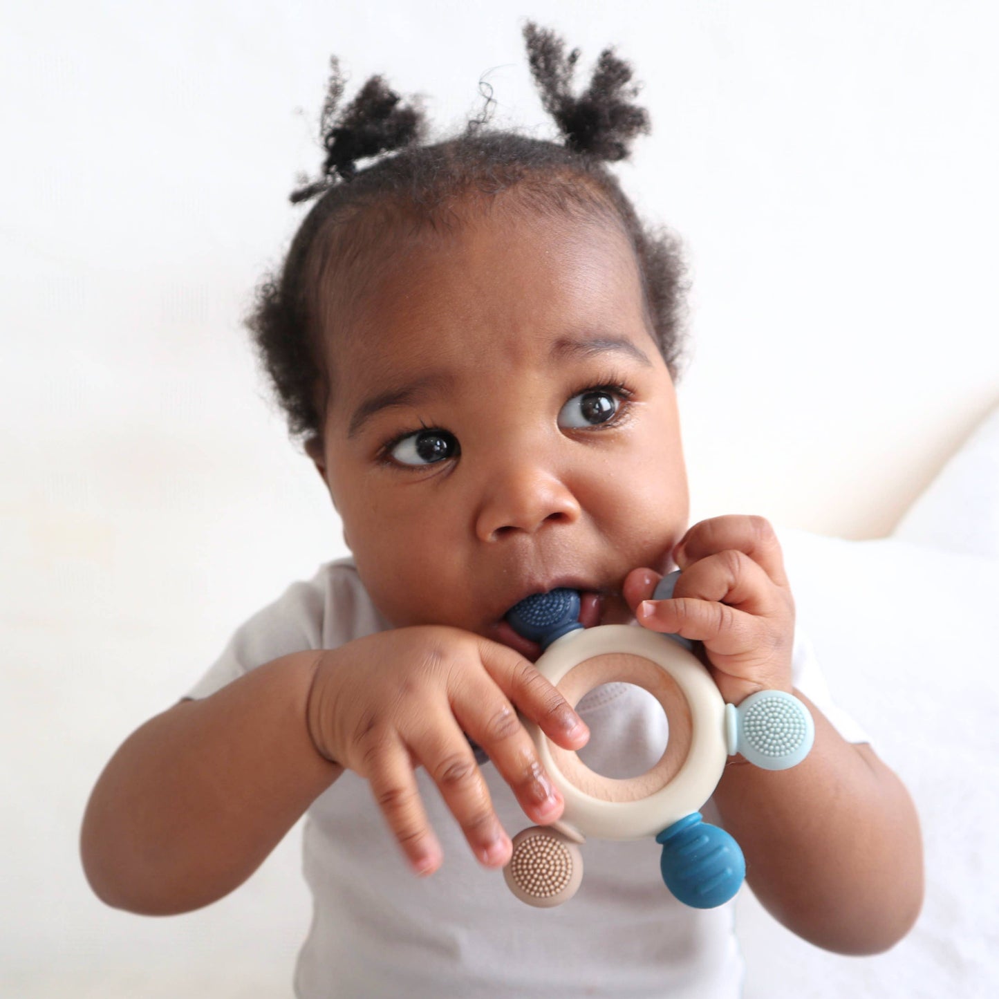 Teether Ring - Blue Tones