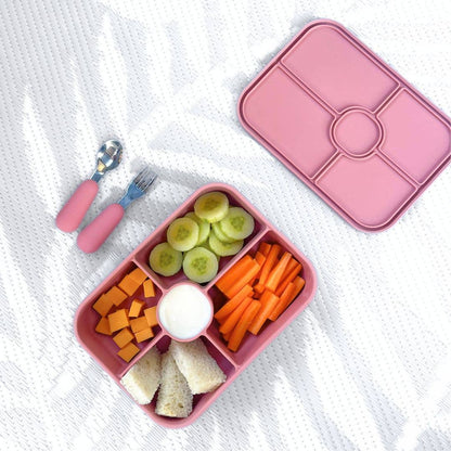 Kids Bento Box, Leak-Proof & 100% Silicone