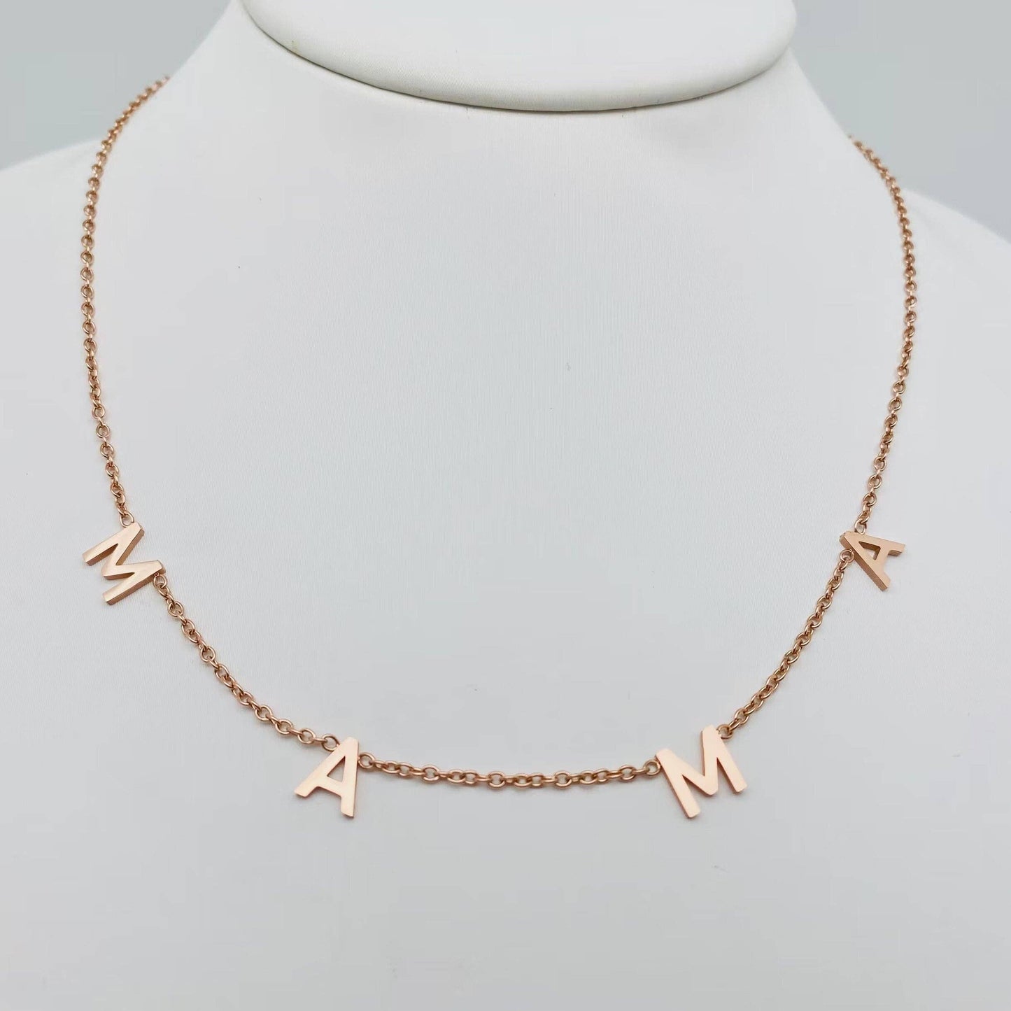 MAMA Stainless Steel Chain Necklace