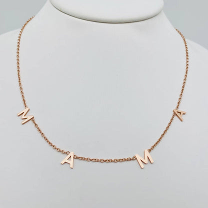 MAMA Stainless Steel Chain Necklace