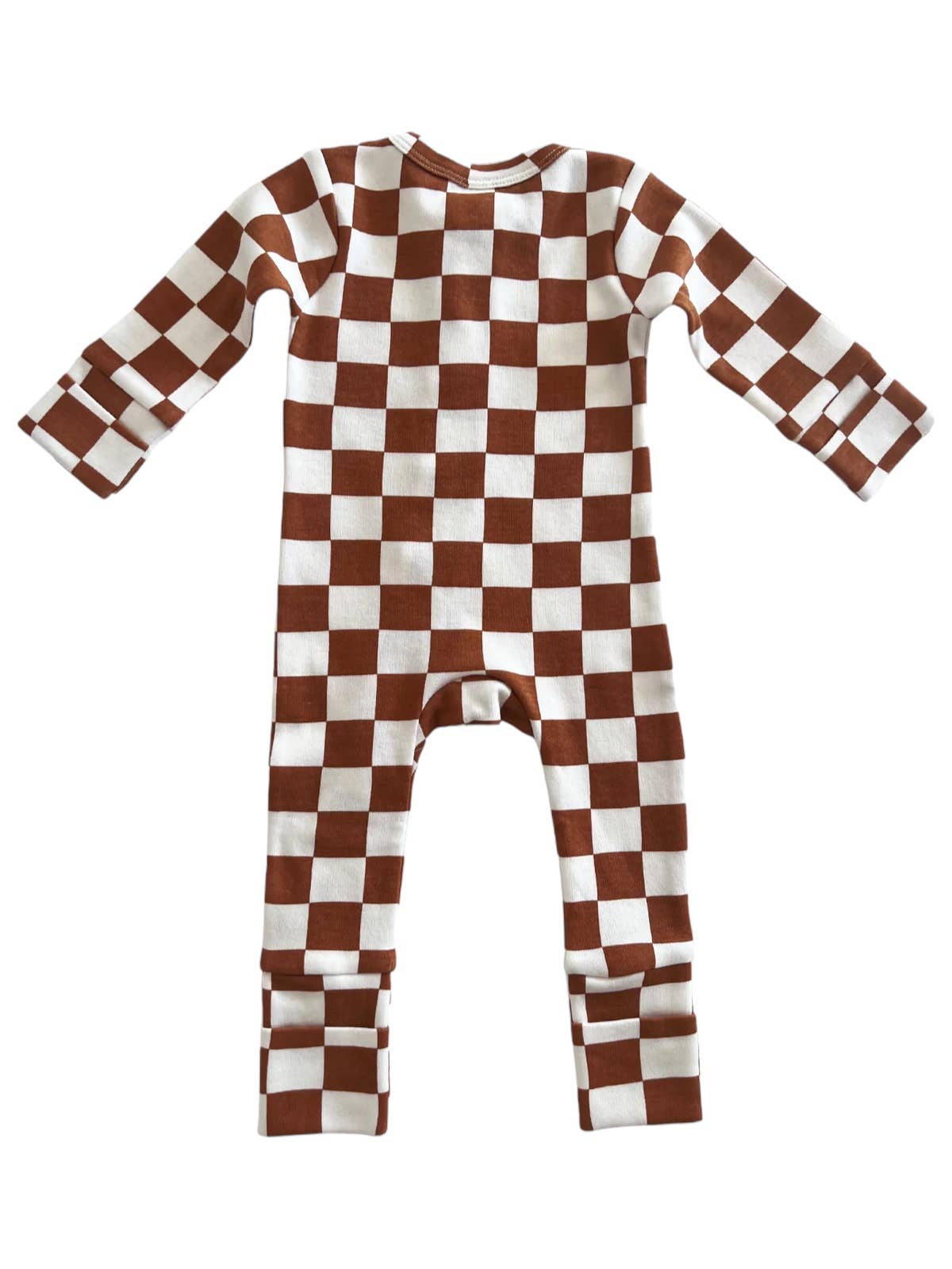 Stracciatella Checkerboard / Organic 2-Way Zip Romper (Baby)