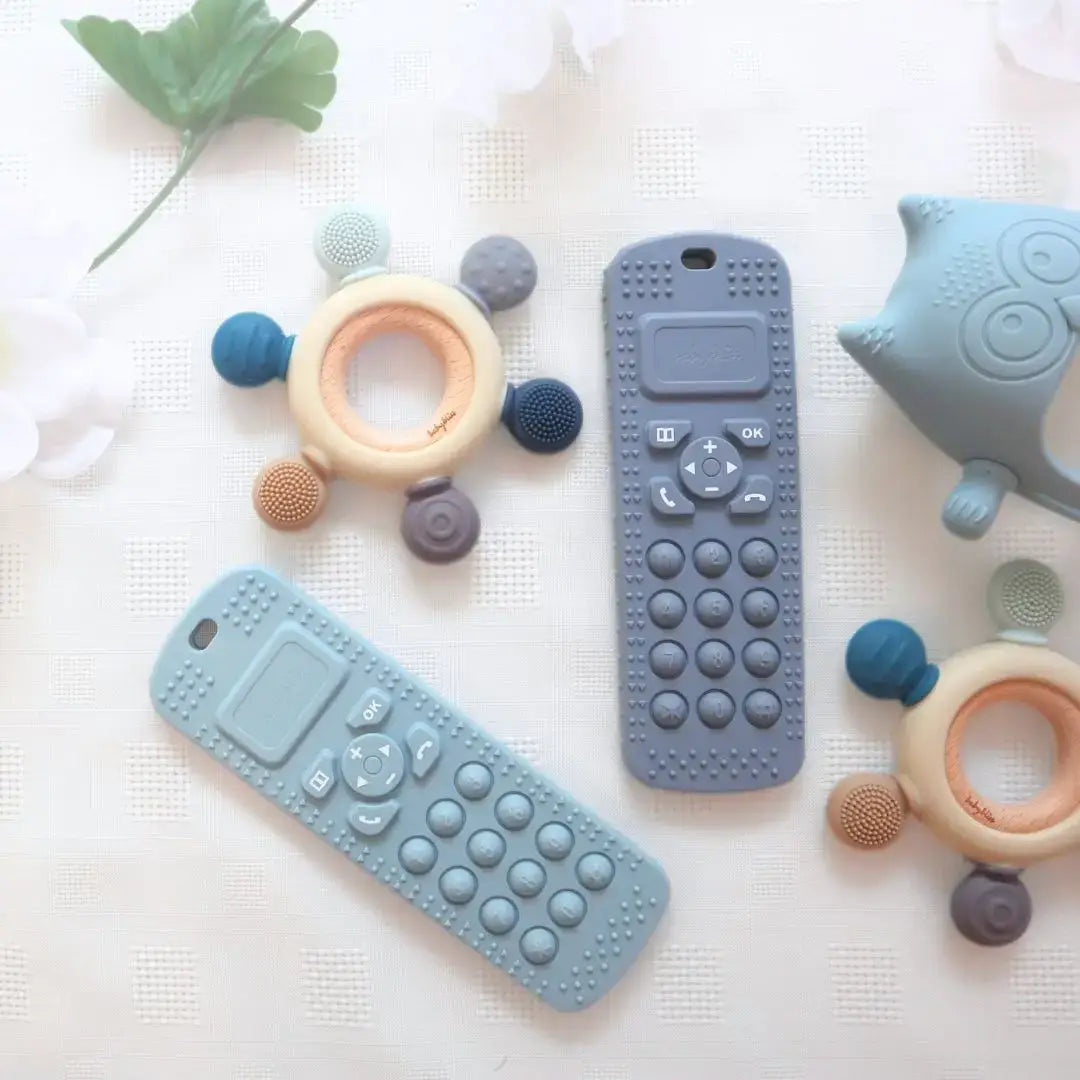 Sensory Popper Teether Phone - Sage