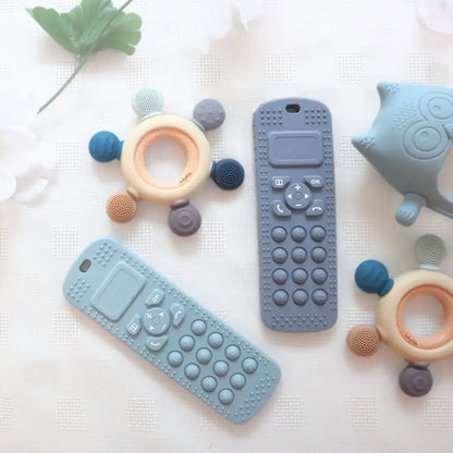 Sensory Popper Teether Phone - Sage