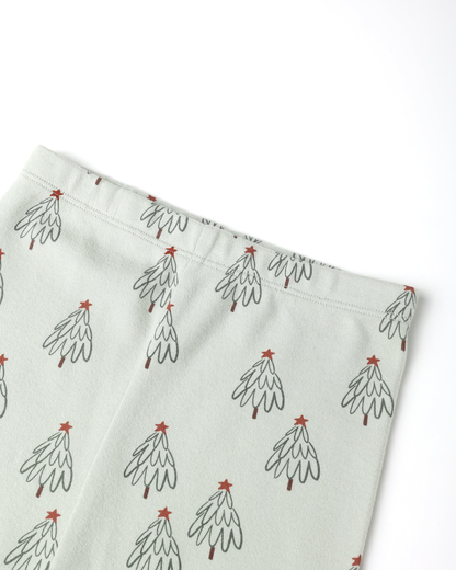 Organic Long Sleeve Pajama Set || Trees