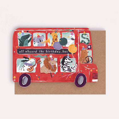 Party Bus Kids Birthday Card | Childrens Greeting Card