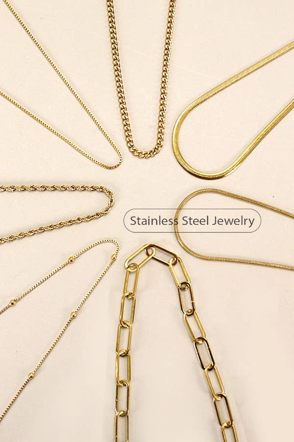 COLLIER EN ACIER INOXYDABLE ÉTANCHE ET ANTI-TERNISSURE | 40NK318