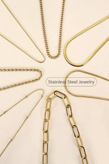 COLLIER EN ACIER INOXYDABLE ÉTANCHE ET ANTI-TERNISSURE | 40NK318