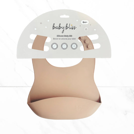 Silicone Bib - Caramel