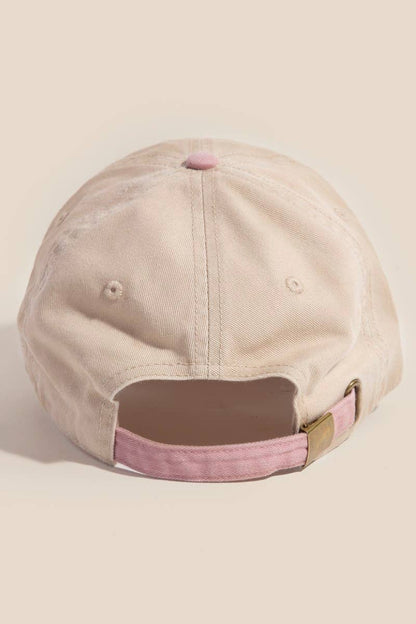 Two Tone Color Block Baseball Cap