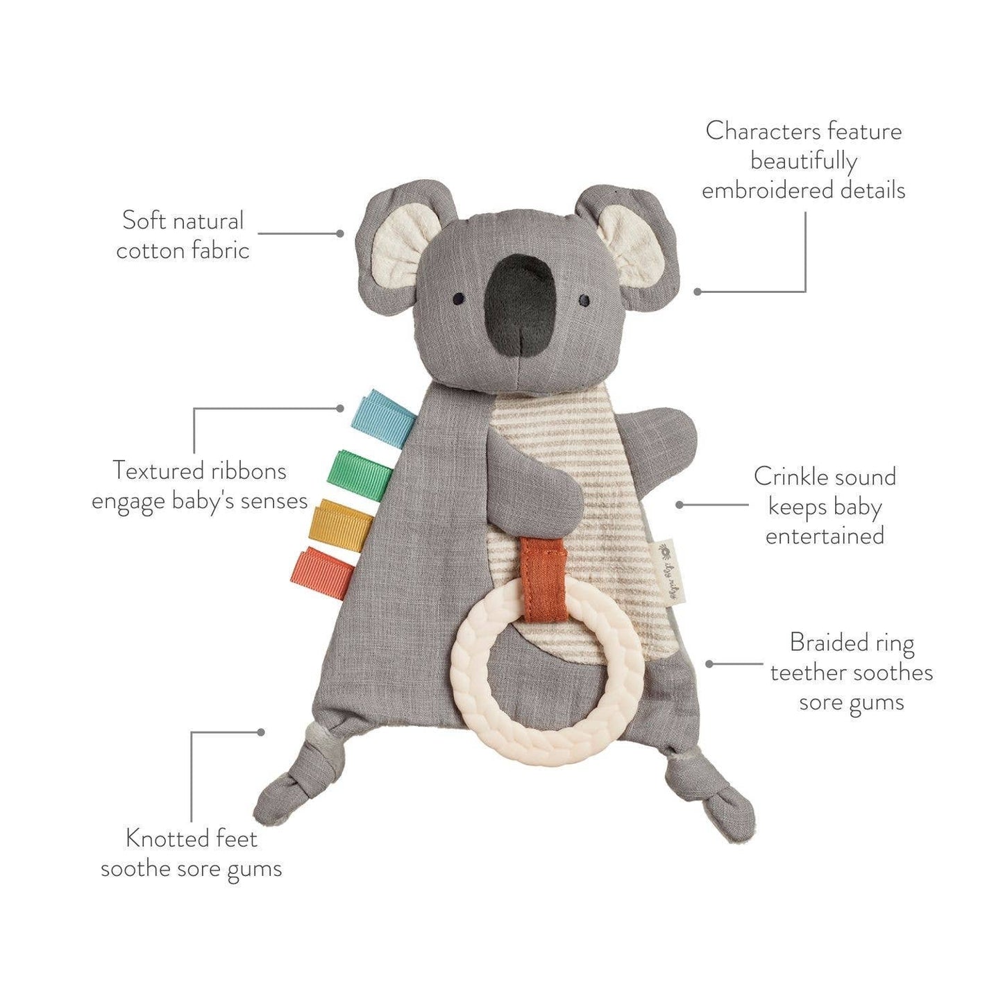 *NEW OPTIONS* Bitzy Crinkle™ Sensory Toy With Teether