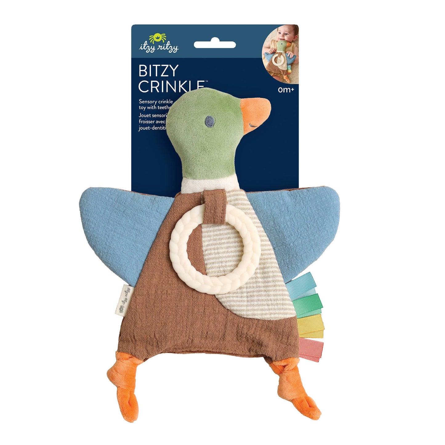 *NEW OPTIONS* Bitzy Crinkle™ Sensory Toy With Teether