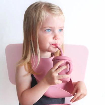 Silicone Bib - Dusty Pink