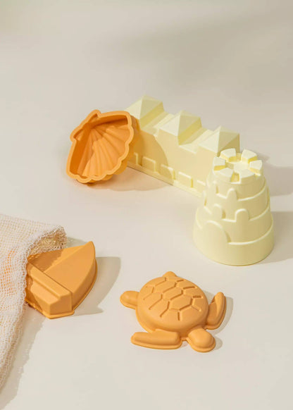 Set of 5 Silicone Sand Moulds For The Beach