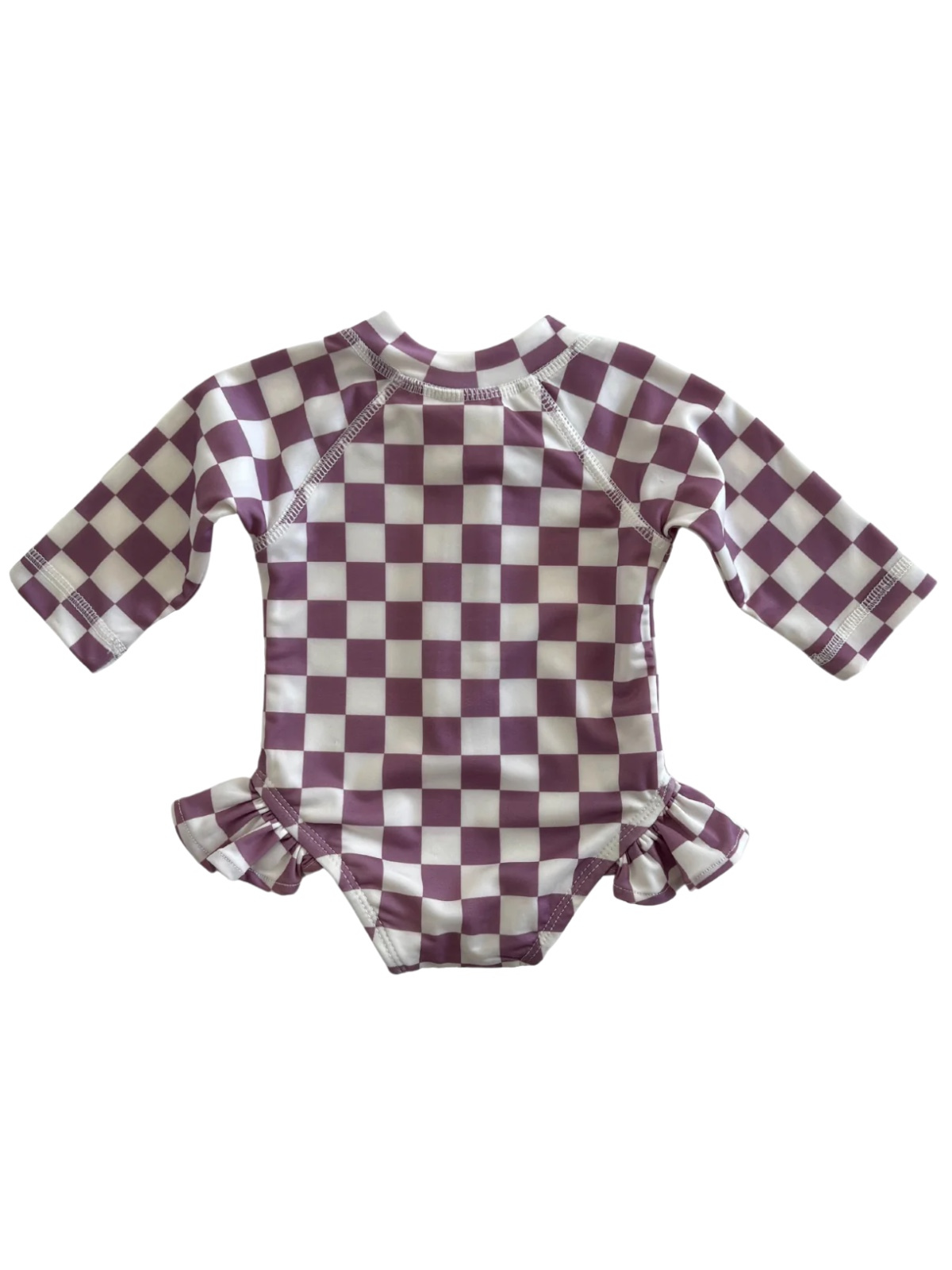 Berry Cheesecake Checkerboard / Skipper Rashguard Swimsuit /