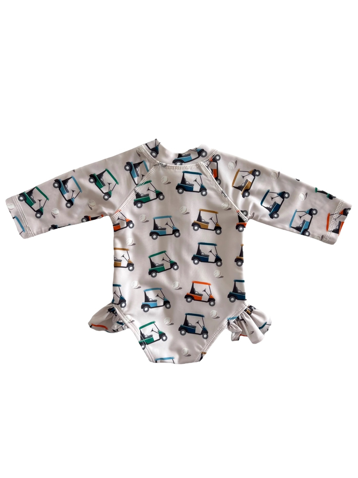 Golf Cart / Skipper Rashguard Swimsuit / UPF 50+ (Baby)