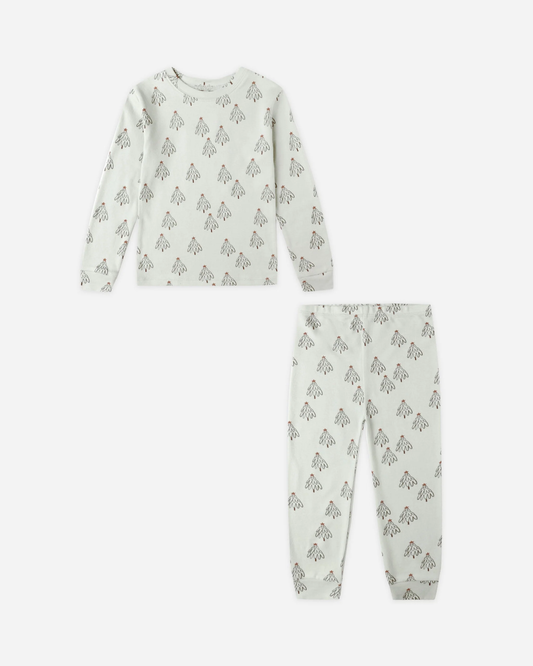 Organic Long Sleeve Pajama Set || Trees