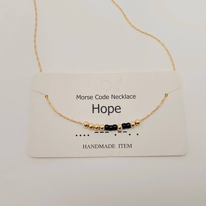 Handmade “Fuck off” Morse Code Necklace