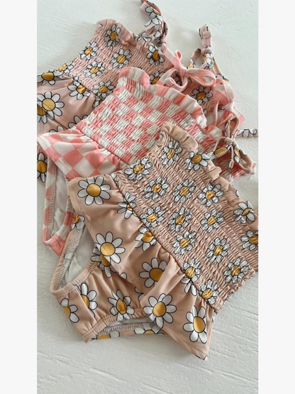 Traje de baño Daisy Pop Biscotti / Soleil / UPF 50+ (bebé - niño)