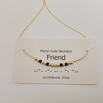 Handmade “Fuck off” Morse Code Necklace