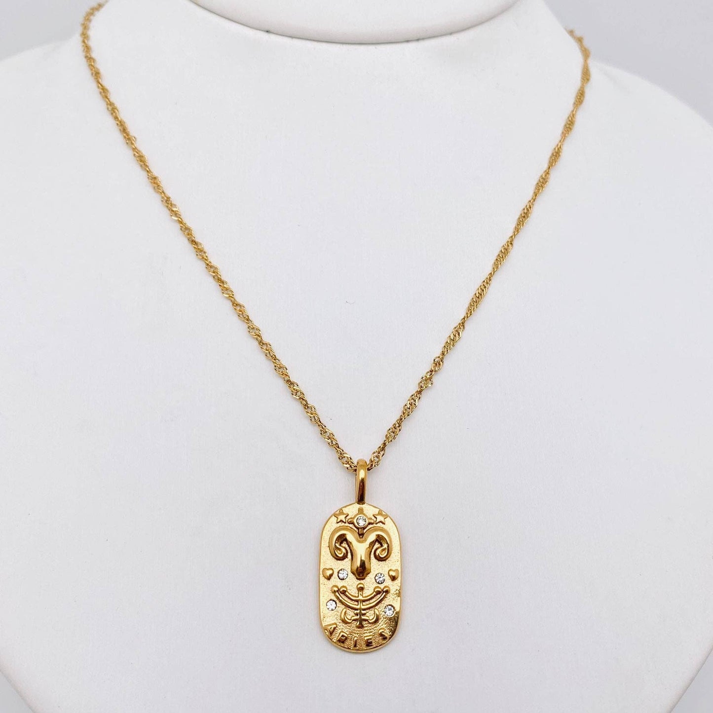 Zodiac Design 18K Gold Plated 12 Constellation Necklace -FGS