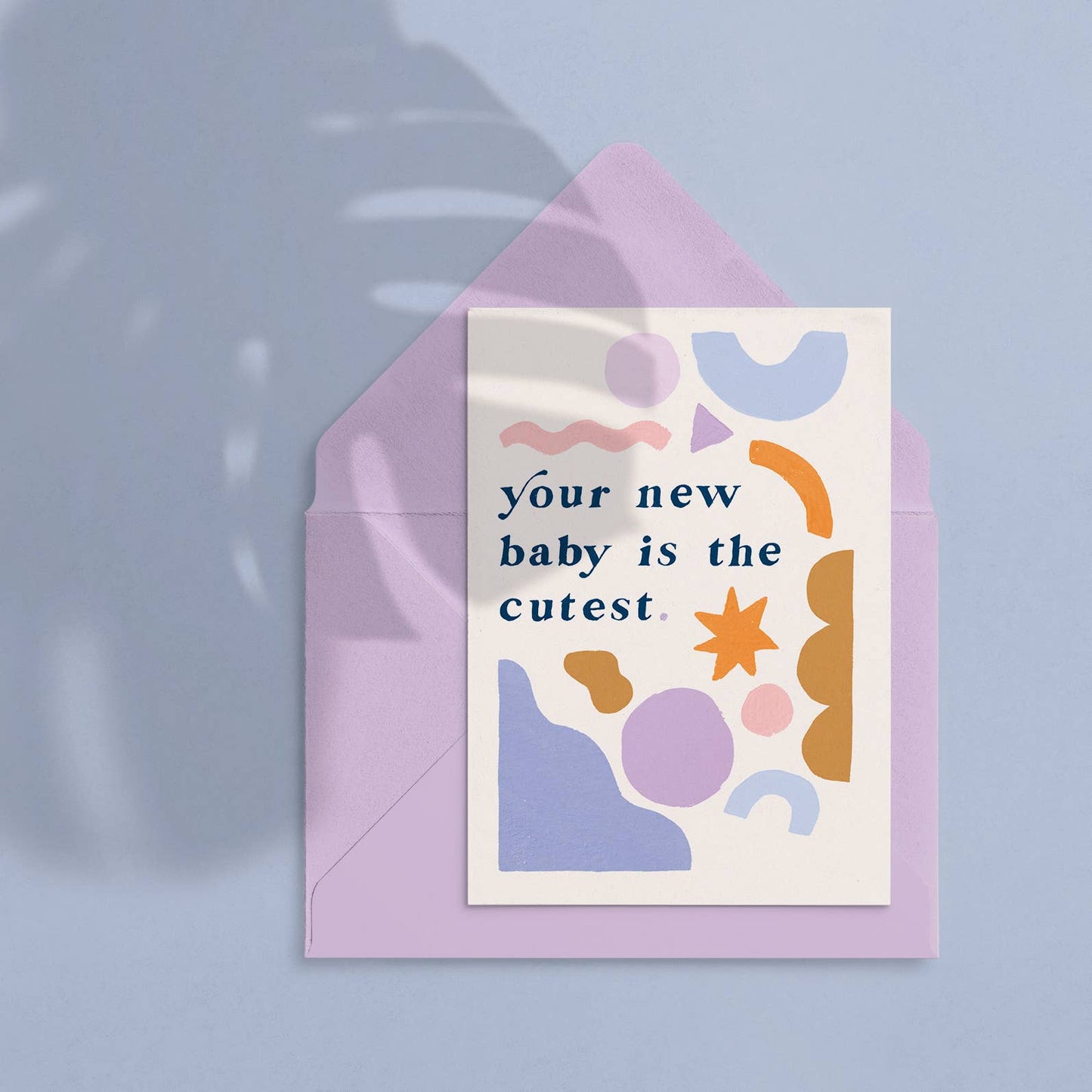 Cutest New Baby Card | Gender Neutral Baby Card | Rainbow