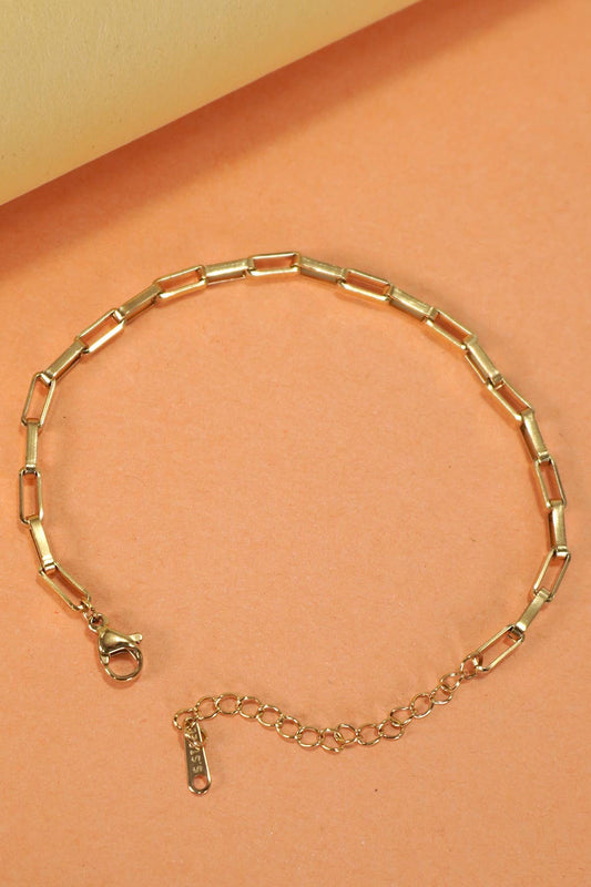 PULSERA DE ACERO INOXIDABLE DE 18K PARA CHARMS | 40CB123