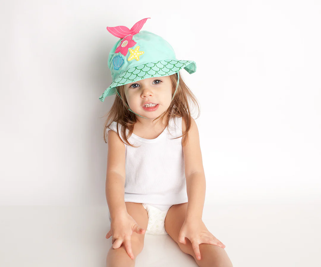 UPF50+ Baby Sun Hat Mermaid
