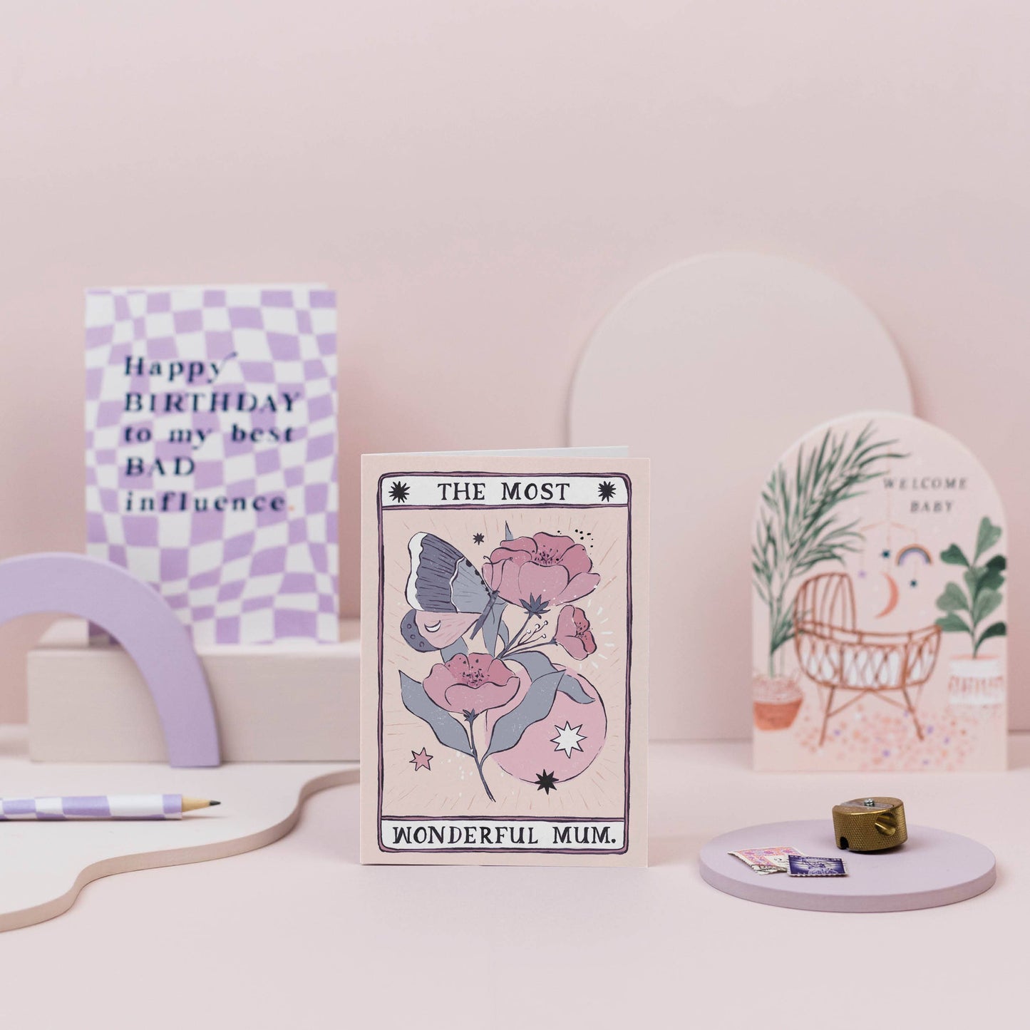 Tarot Flower Mum Card | Mother's Day Card | Female Cards