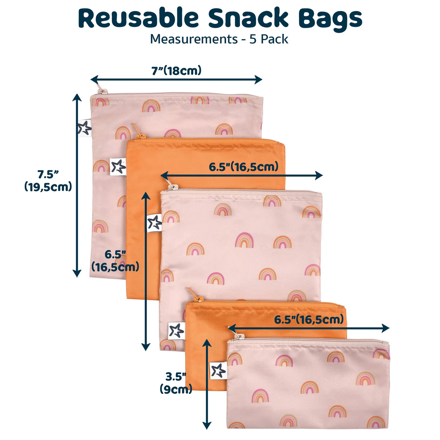 Tiny Twinkle Reusable Bags - Boho