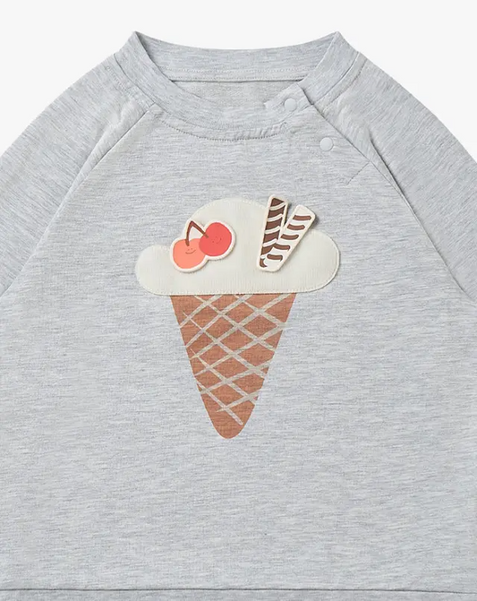 French Terry Raglan Long Sleeve - icecream
