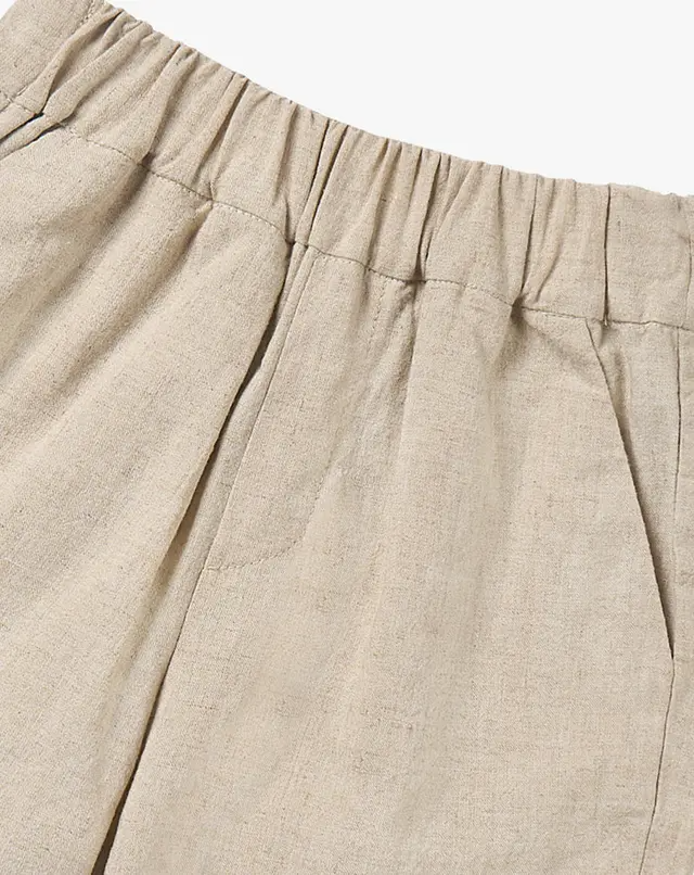 Washed Linen Shorts