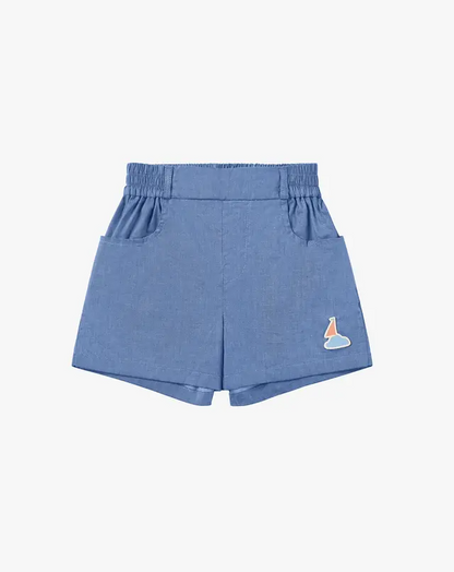 Denim Shorts- Sailboat