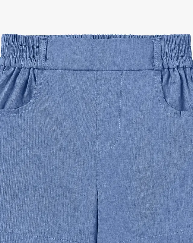 Denim Shorts- Sailboat