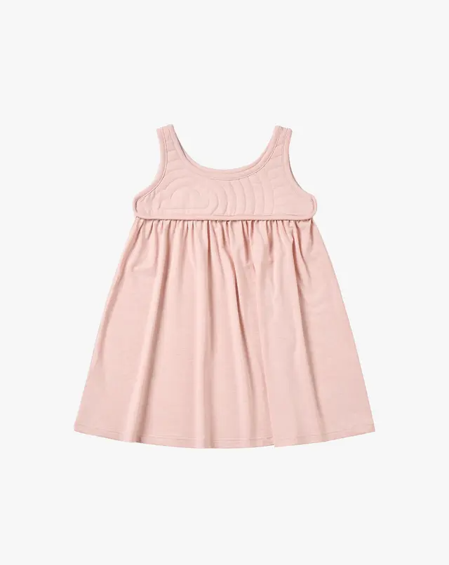 Quilted Dress - Rose Smoke