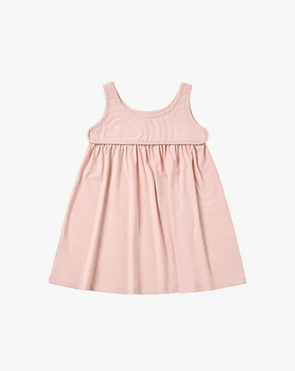 Quilted Dress - Rose Smoke