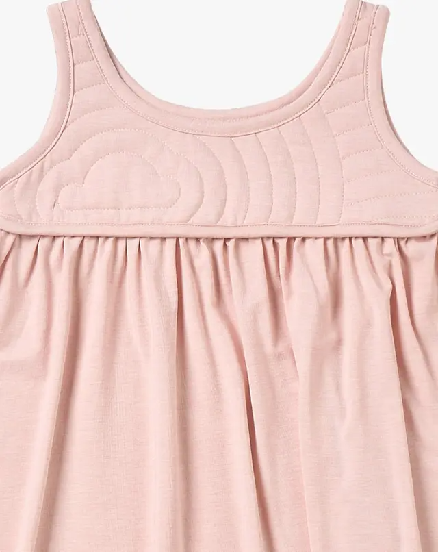 Quilted Dress - Rose Smoke