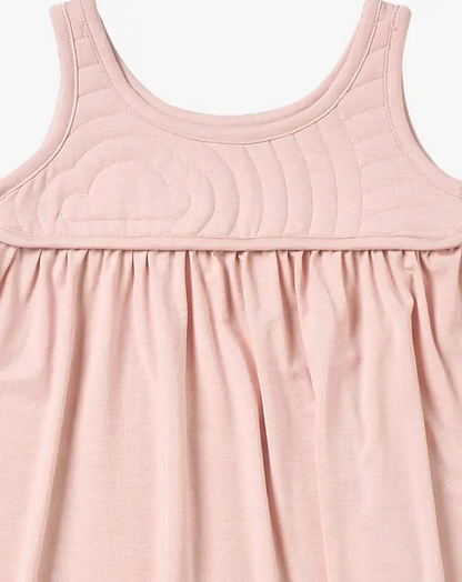 Quilted Dress - Rose Smoke