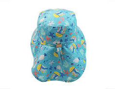 Flap Jack Kids: Sun Hat With Neck Cape, Jellyfish