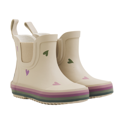 Wellies Short w Heart Badges- Celavi