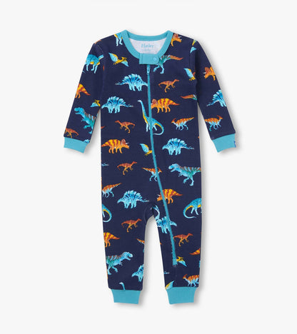 Hatley: Colourful Dinos Cotton Rib Coverall