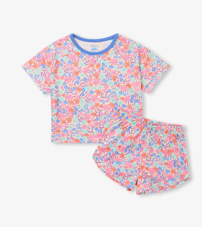 Whimsical Flowers Short Sleep Set- Hatley