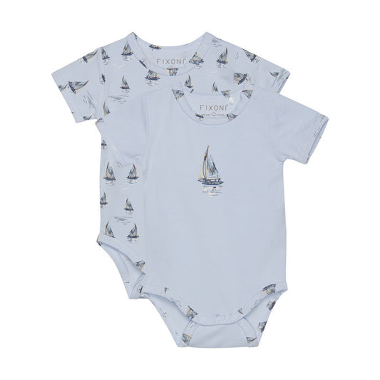 Fixoni: 2 Pc Sailor Boat Onesie